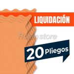 Set 20 Pliegos Papel De Arroz Color Naranja 40×40 Decoracion - Imagen 2