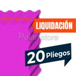 Set 20 Pliegos Papel De Arroz Color Fucsia 40x40 Decoracion - Imagen 2