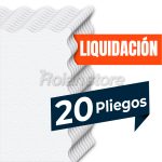 Set 20 Pliegos Papel De Arroz Color Blanco 40x40 Decoracion - Imagen 2