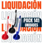 Pack 141 Und Boligrafo Con Base Tinta Azul Negro-Azul-Rojo - Imagen 2