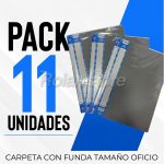 Pack Carpeta 30 Fundas Transparentes Oficio 11und Hand - Imagen 2
