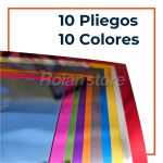 Pack 3und Cartulina Color Metalico Varios 10 Pliegos 26x36 - Imagen 3