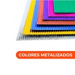 Pack 2und Cartulina Corrugada Metalizada 6 Pliegos 25x35 - Imagen 3