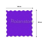 Set 20 Pliegos Papel De Arroz Color Morado 60x60 Decoracion - Imagen 3