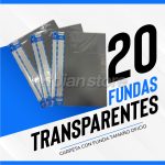 Pack Carpeta 20 Fundas Transparentes Oficio 12und Hand - Imagen 3