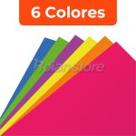 Pack 10und Cartulinas Fluorescente 6 Pliegos 25x35 Colores - Imagen 4
