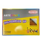 Carpeta Artel Holográfica 12 Pliegos Pack x9 Liquidacion