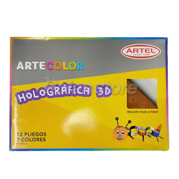 Carpeta Artel Holográfica 12 Pliegos Pack x9 Liquidacion