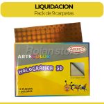 Carpeta Artel Holográfica 12 Pliegos Pack x9 Liquidacion - Imagen 2