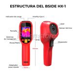 Camara Termografica Termica Termometro Imagen Bside HX1 25Hz - Imagen 5