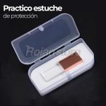 Pendrive Flash USB 2.0 x6 Unidades Oro Rosa Cristal Led - Imagen 3