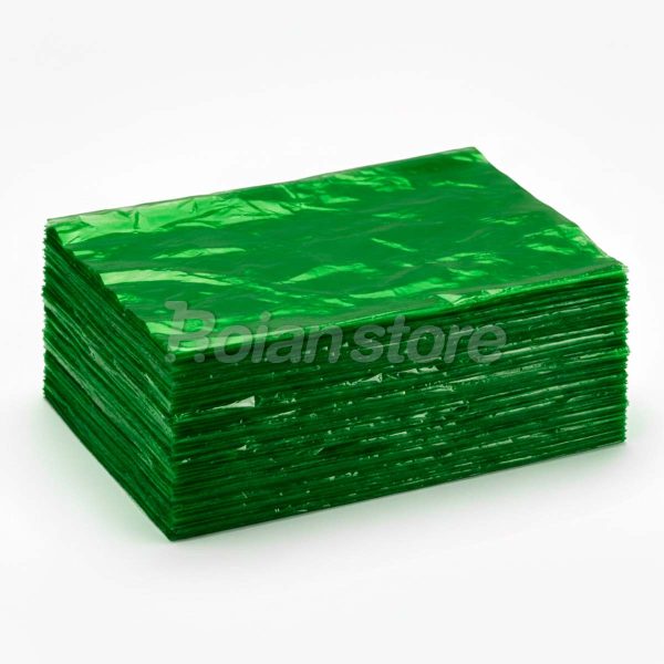 Papel Celofan Color Verde Set 40 Unidades 100 x 80 cm