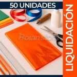 Papel Celofan Color Naranja Set 50 Unidades 100 x 80 cm - Imagen 3