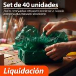 Papel Celofan Color Verde Set 40 Unidades 100 x 80 cm - Imagen 8