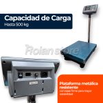 Balanza Pesa Plataforma Digital TCS 50 x 40 cm 500kg Mastil - Imagen 5