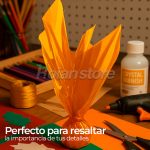 Papel Celofan Color Amarillo Set 47 Unidades 100 x 80 cm - Imagen 3