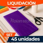 Papel Celofan Color Morado Set 45 Unidades 100 x 80 cm - Imagen 3