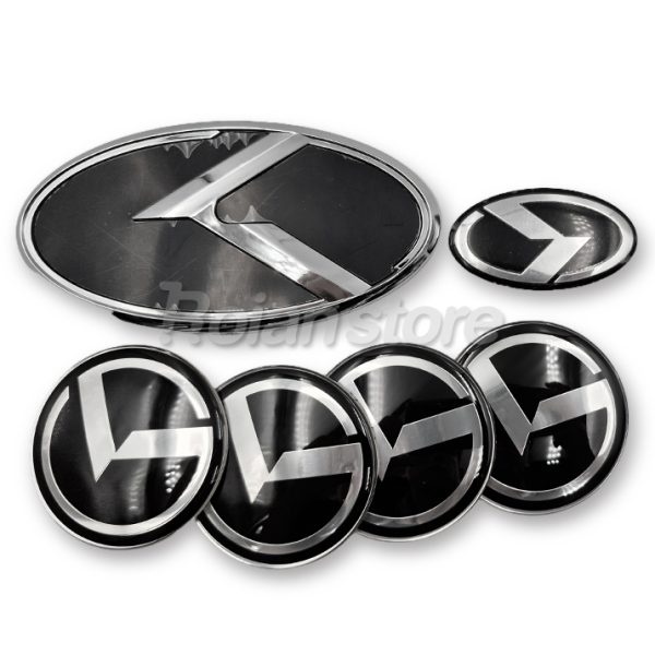 Set 6 Emblemas Kia Coreano Optima Compatible K2-K5 Sorento