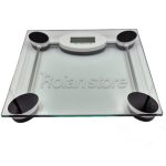 Balanza Pesa Digital Base Vidrio Cuadrado Baño 180kg LCD