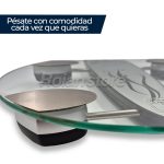 Balanza Pesa Digital Base Vidrio Redonda Weiders Baño 150kg - Imagen 3