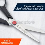 Tijeras Mundial M 661 8 1/2 LH Zurdo Multiuso Set 3 Unidades - Imagen 5