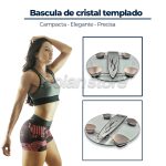 Balanza Pesa Digital Base Vidrio Redonda Weiders Baño 150kg - Imagen 2