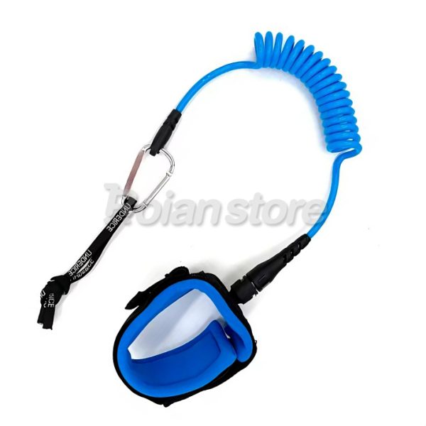 Leash Espiral Bodyboard Wingfoil 5mm Largo 5ft Tpu Azul