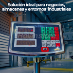 Balanza Pesa Plataforma Digital GTC 60 x 45 cm 300 kg Mastil - Imagen 3