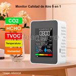 Monitor Calidad Aire 5x1 Co2 Hcho Tvco Temperatura Humedad (B) - Imagen 3