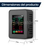 Monitor Calidad de Aire 6 en 1 HCHO TVOC PM2.5 PM10 CO CO2 (N) - Imagen 6