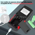 Medidor Espesores Ultrasonido Metales Recargable WT100A - Imagen 3