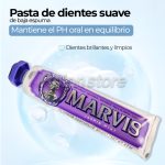 Pasta de Dientes Marvis Menta Blanqueadora Limpieza Jasmin - Imagen 5