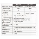 Medidor Espesores Ultrasonido Metales Recargable WT100A - Imagen 7