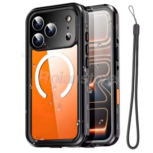 Carcasa Iphone 17 Pro Sumergible Waterproof Magsafe Black