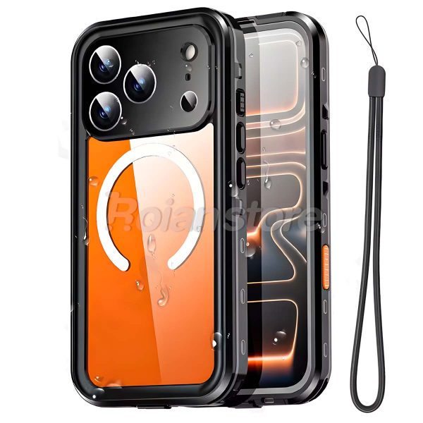 Carcasa Iphone 17 Pro Sumergible Waterproof Magsafe Black