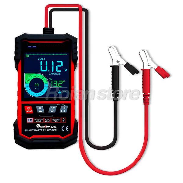 Probador Analizador De Bateria Tooltop ET2201 12V/24V LCD