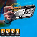 Carcasa Para Iphone 17 Sumergible Waterproof Magsafe Black - Imagen 3