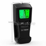 Detector Scanner 3 en 1 Metal Madera Pilares Vigas Cableado Negro - Imagen 4