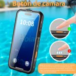 Carcasa Iphone 17 Pro Sumergible Waterproof Magsafe Black - Imagen 5
