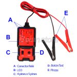 Probador Portatil De Rele De Auto 12v - 24v / 4pin - 5pin - Imagen 6