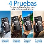 Carcasa Iphone 17 Pro Sumergible Waterproof Magsafe Black - Imagen 7