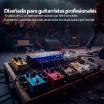Rowin Pedal Power Fuente Poder Guitarra 8+2 Pedales 9-12-18V - Imagen 2