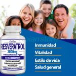 Resveratrol Suplemento Antioxidante 3000mg 120 Capsulas - Imagen 6
