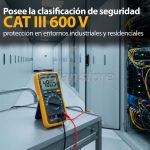 Multimetro Digital Probador Fluke 17B Max Alarma CATIII 600V - Imagen 2