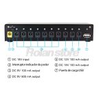 Rowin Pedal Power Fuente Poder Guitarra 8+2 Pedales 9-12-18V - Imagen 6