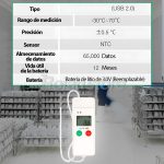 Registrador Temperatura SLOG-30E Data Logger 65000 Puntos - Imagen 5