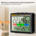 Termohigrometro Termometro Higrometro Reloj Fecha ANENG AP01 - Imagen 2