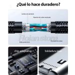 Cable Extension 1m Macho Hembra Tipo C 10gbps Usb 3.2 Pd100w - Imagen 3