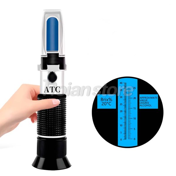 Refractometro Portatil Medidor Concentracion Brix Alcohol M2