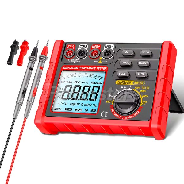 Medidor Megohmetro Digital Aneng MH-15 Resistencia Tension